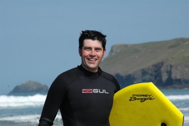 Scott Mann surfing